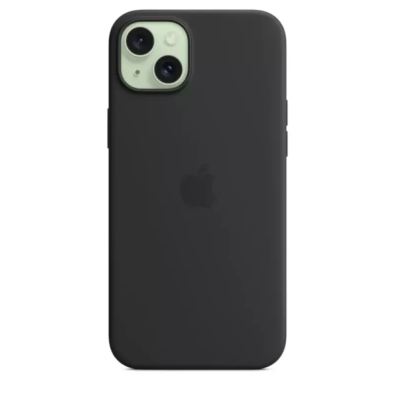 Apple Silicone Case mit MagSafe iPhone 15 Plus Schwarz