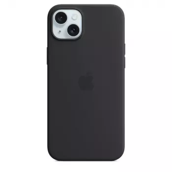 Apple Silicone Case mit MagSafe iPhone 15 Plus Schwarz