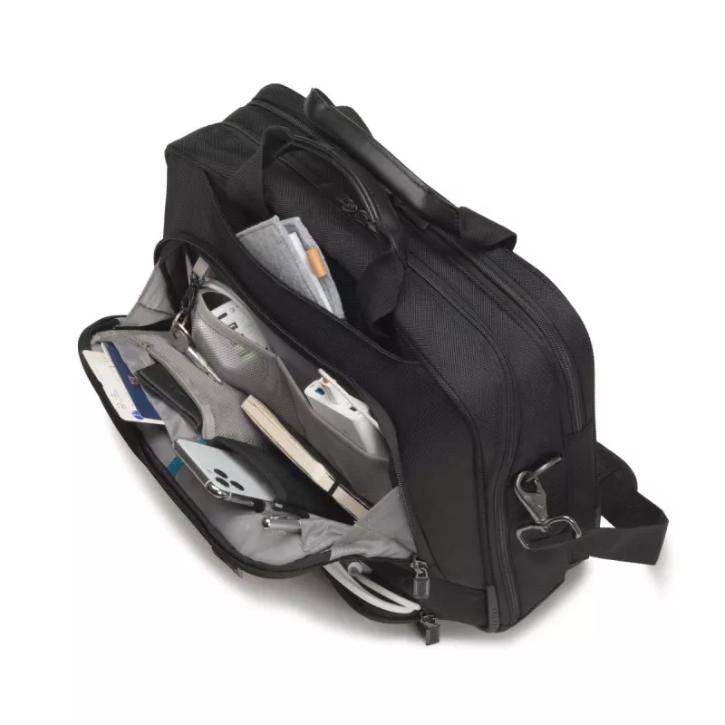 DICOTA Top Traveller Pro - 12-14,1 Zoll Notebook-Tasche - Schwarz / 1680d RPET Polyester