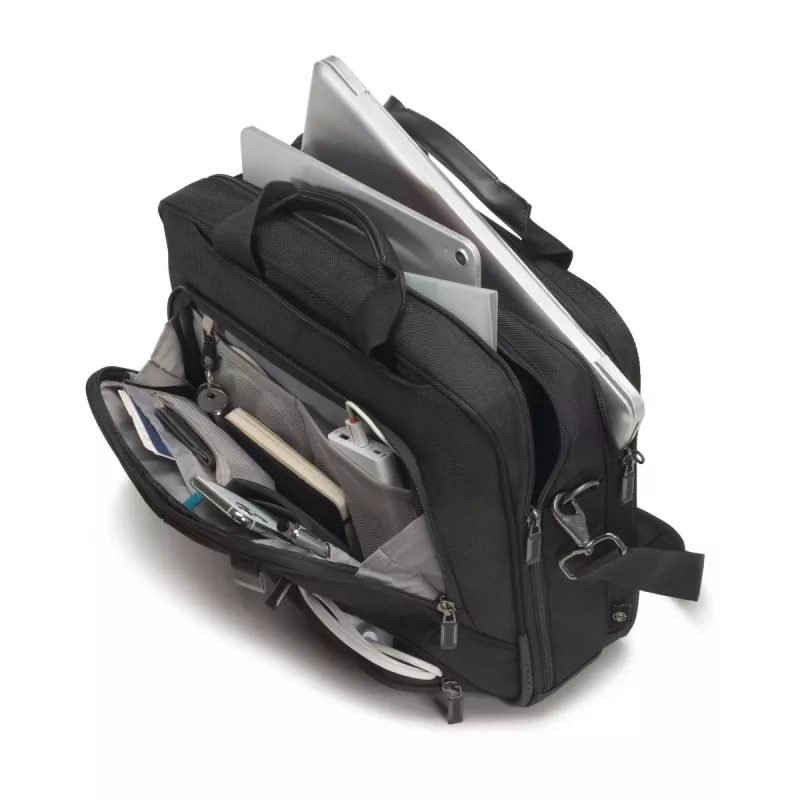 DICOTA Top Traveller Pro - 12-14,1 Zoll Notebook-Tasche - Schwarz / 1680d RPET Polyester