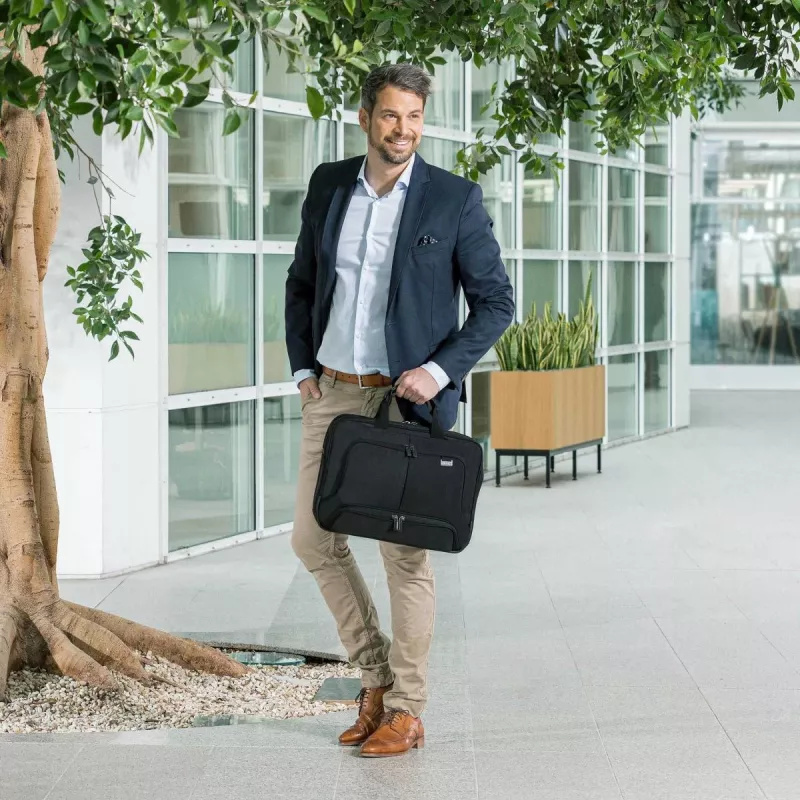 DICOTA Top Traveller Pro - 12-14,1 Zoll Notebook-Tasche - Schwarz / 1680d RPET Polyester