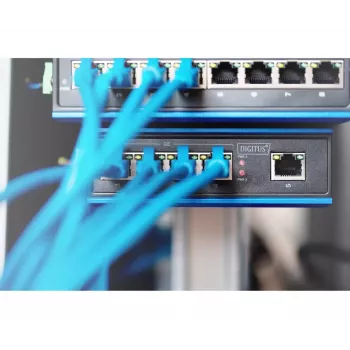 Digitus DN-651118 Industrieller 5-Port-Gigabit-Switch, unmanaged, für Hutschiene