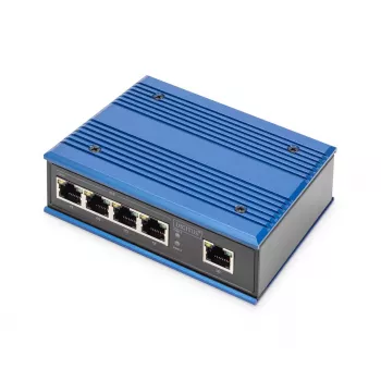 Digitus DN-651118 Industrieller 5-Port-Gigabit-Switch, unmanaged, für Hutschiene