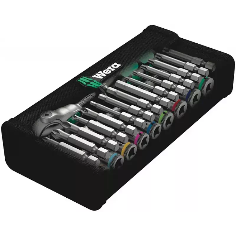 Wera 8100 SA 9 Zyklop Speed-Knarrensatz, zöllig, 1/4 Zoll, 28-tlg.