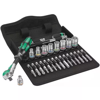Wera 8100 SA 9 Zyklop Speed-Knarrensatz, zöllig, 1/4 Zoll, 28-tlg.