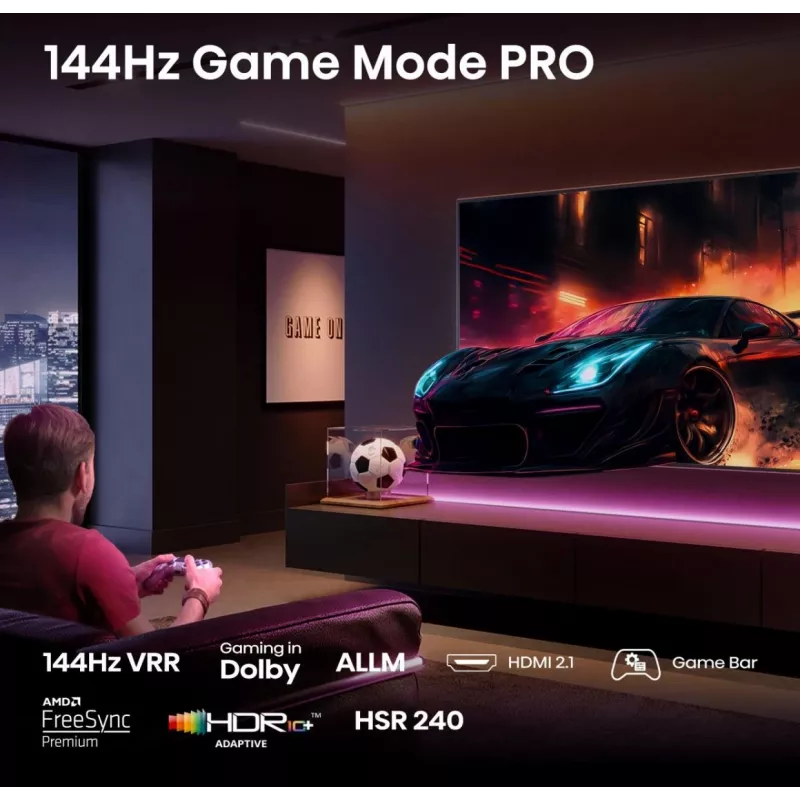 Hisense E7Q PRO 50E7Q PRO 127 cm (50 Zoll) 4K Ultra HD Smart TV Wi-Fi Schwarz
