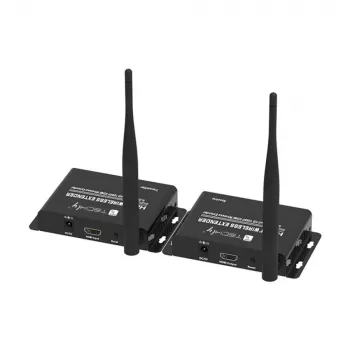 Techly IDATA HDMI-WL55 AV-Extender AV-Sender & -Empfänger Schwarz
