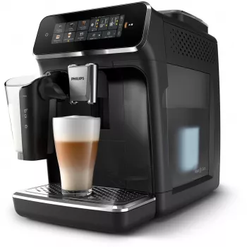 Espressomaschine Philips EP3341/50 vollautomatisch, 1,8 l Wassertank, 275 g Bohnenbehälter, 0,26 l Milchbehälter, 15 bar, Keramikmahlwerk