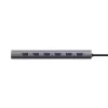 Trust Halyx 24967 USB-Hub mit 7 Ports, USB 3.2 Gen 1, Type-A, 5000 Mbit/s, silber