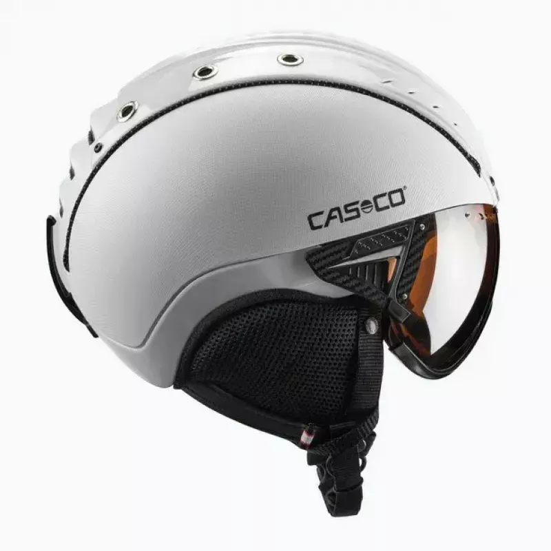 Skihelm Casco SP-2 Carbonic Visor Weiß Größe S (52-54 cm)