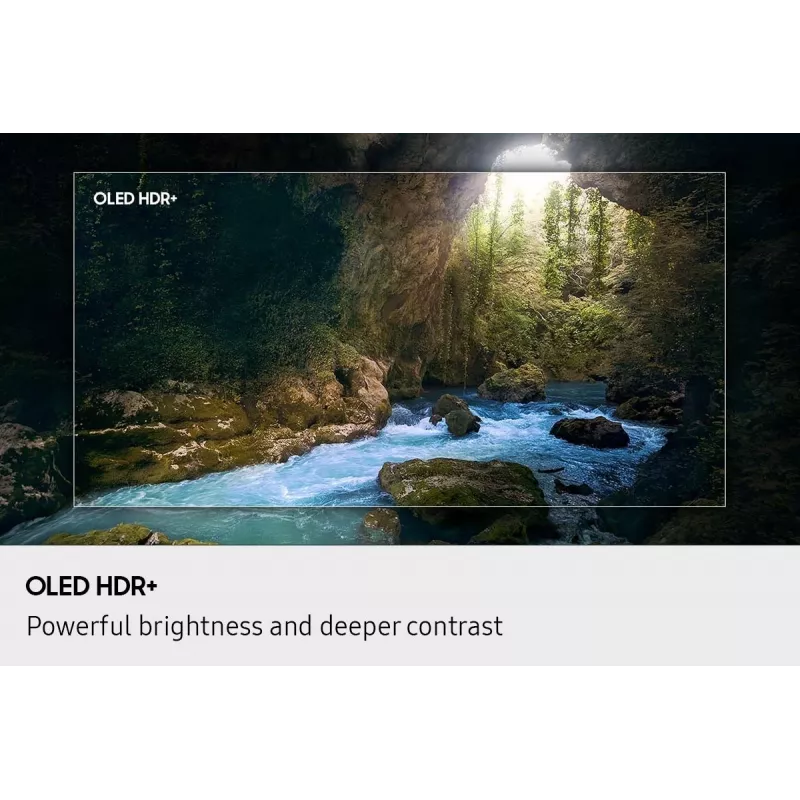 OLED TV Samsung S90F QE83S90FAE 83 Zoll 4K UHD (3840×2160), Tizen, 120 Hz, HDMI x4, Wi‑Fi, Bluetooth 5.3