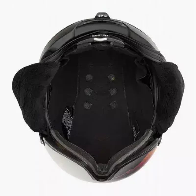 Skihelm Casco SP-2 Carbonic Visor, Größe M (55–57 cm), schwarz