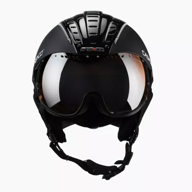 Skihelm Casco SP-2 Carbonic Visor, Größe M (55–57 cm), schwarz