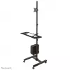Neomounts FPMA-MOBILE1700 mobiler Arbeitsplatz, 10-32 Zoll (25,4-81,3 cm), max. 8 kg, VESA 75x75-100x100, Höhe 94-175 cm, Stahl, schwarz