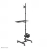 Neomounts FPMA-MOBILE1700 mobiler Arbeitsplatz, 10-32 Zoll (25,4-81,3 cm), max. 8 kg, VESA 75x75-100x100, Höhe 94-175 cm, Stahl, schwarz