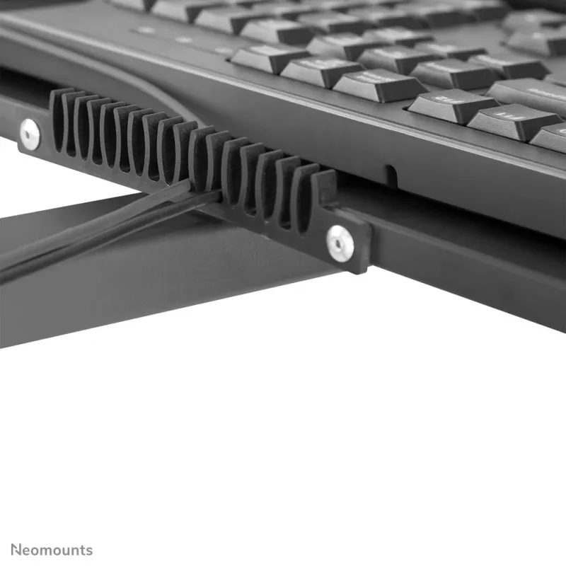 Neomounts FPMA-MOBILE1700 mobiler Arbeitsplatz, 10-32 Zoll (25,4-81,3 cm), max. 8 kg, VESA 75x75-100x100, Höhe 94-175 cm, Stahl, schwarz