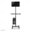 Neomounts FPMA-MOBILE1700 mobiler Arbeitsplatz, 10-32 Zoll (25,4-81,3 cm), max. 8 kg, VESA 75x75-100x100, Höhe 94-175 cm, Stahl, schwarz