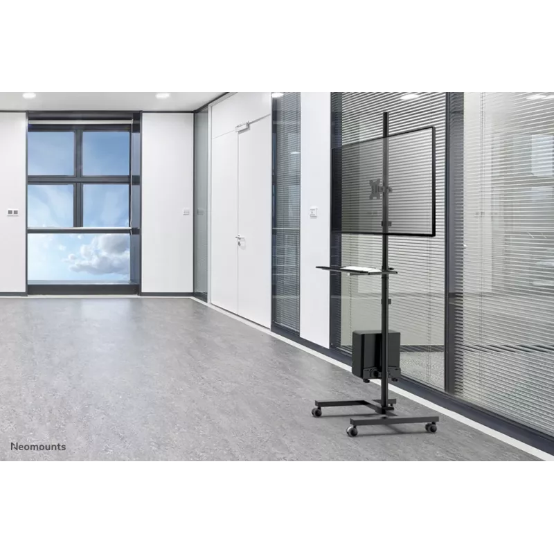 Neomounts FPMA-MOBILE1700 mobiler Arbeitsplatz, 10-32 Zoll (25,4-81,3 cm), max. 8 kg, VESA 75x75-100x100, Höhe 94-175 cm, Stahl, schwarz