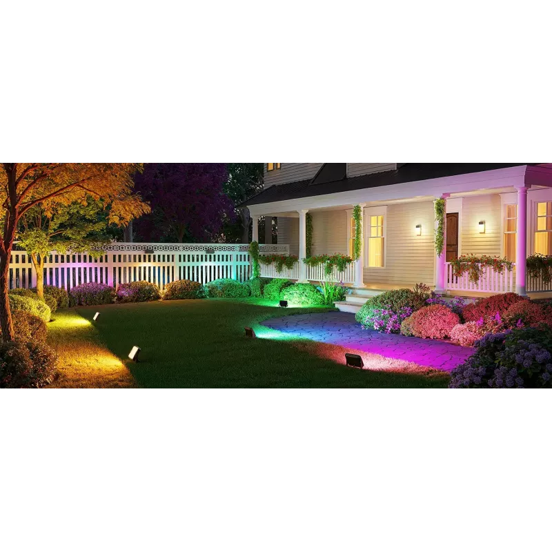 Govee H8057 Outdoor-Flutlichter 2, 4er-Pack, WLAN/Bluetooth, RGBWW, IP66