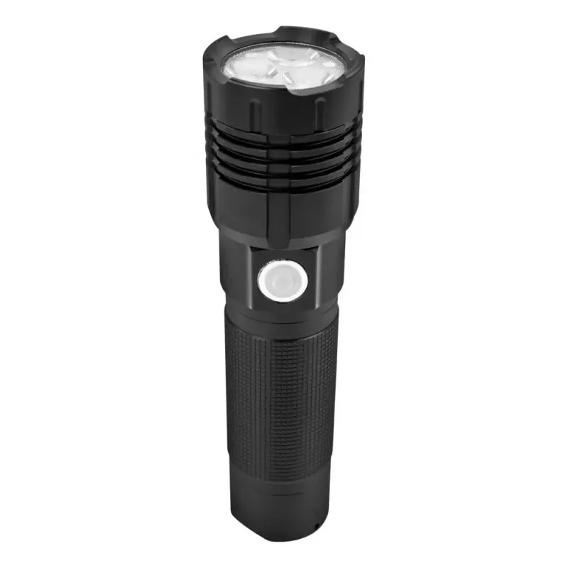 Ansmann Pro 3000R 1600-0445 LED-Taschenlampe, Metall, 3x10 W (30 W), wasserdicht, schwarz