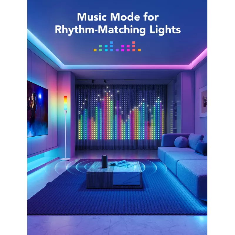Govee H70B1 RGBIC LED-Vorhanglicht, Wi-Fi, Bluetooth, IP65