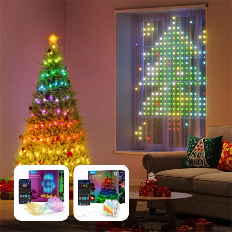 Govee H70B1 RGBIC LED-Vorhanglicht, Wi-Fi, Bluetooth, IP65