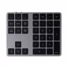 Numerische Tastatur Satechi ST-XLABKM Bluetooth 33 Tasten Grau