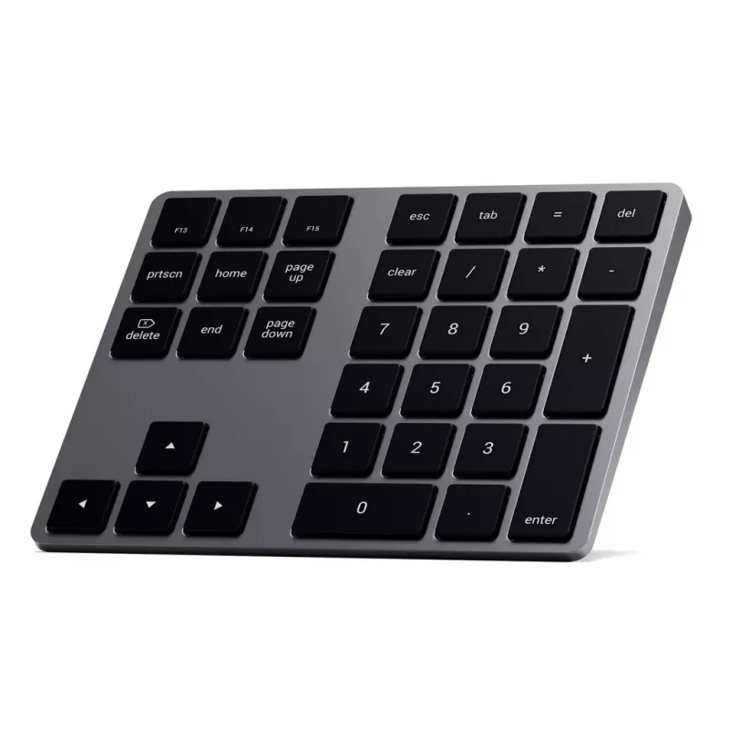 Satechi ST-XLABKM Extended kabelloses Bluetooth-Keypad, Space Grau