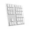 Satechi ST-XLABKS Extended kabelloses Bluetooth-Zahlenfeld, silber