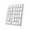 Satechi ST-XLABKS Extended kabelloses Bluetooth-Zahlenfeld, silber