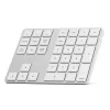 Satechi ST-XLABKS Extended kabelloses Bluetooth-Zahlenfeld, silber