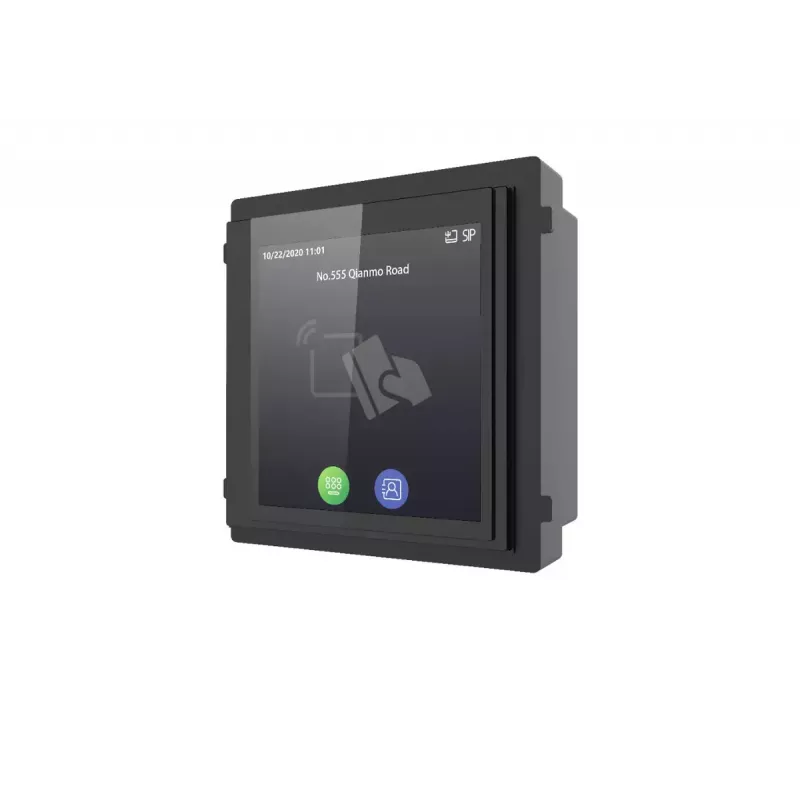 Hikvision DS-KD-TDM Touch-Display-Modul mit Mifare-Kartenleser, 480x480 IPS, für modulare Türstation KD8 Series Pro