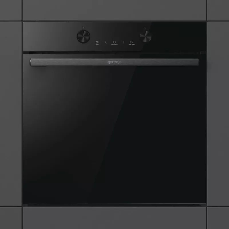 Einbau-Elektrobackofen Gorenje G400 BPS6737E04DBG, 77 L, 3500 W, Touch-Steuerung, Pyrolyse, Schwarz