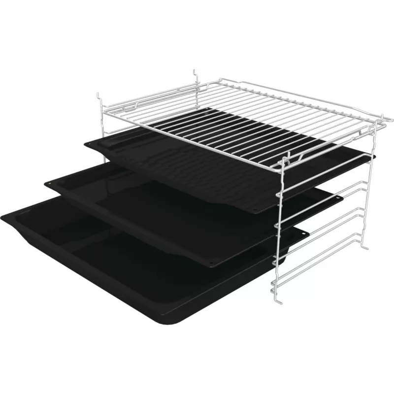 Einbau-Elektrobackofen Gorenje G400 BPS6737E04DBG, 77 L, 3500 W, Touch-Steuerung, Pyrolyse, Schwarz