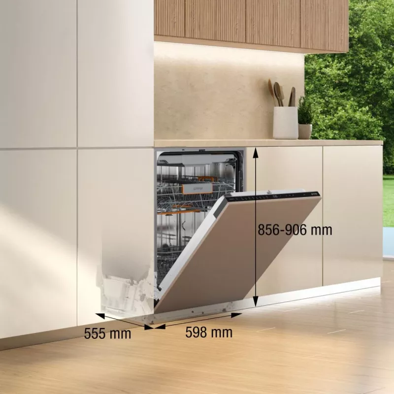 Unterbaugeschirrspüler Gorenje GV663B65XXL — Edelstahl, 60 cm, 14 Maßgedecke, 6 Programme, 38 dB