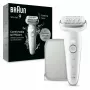 Epilierer Braun Silk-épil 9 9-011 40 Pinzetten Silber Weiß