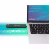 SSD-Gehäuse Manhattan M.2 NVMe SATA USB-C USB-A 10 Gbps Schwarz