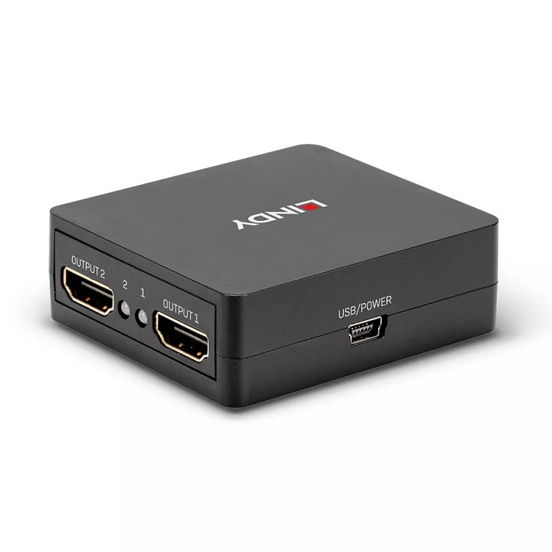 Lindy 2-Port HDMI 18G Splitter, kompakt