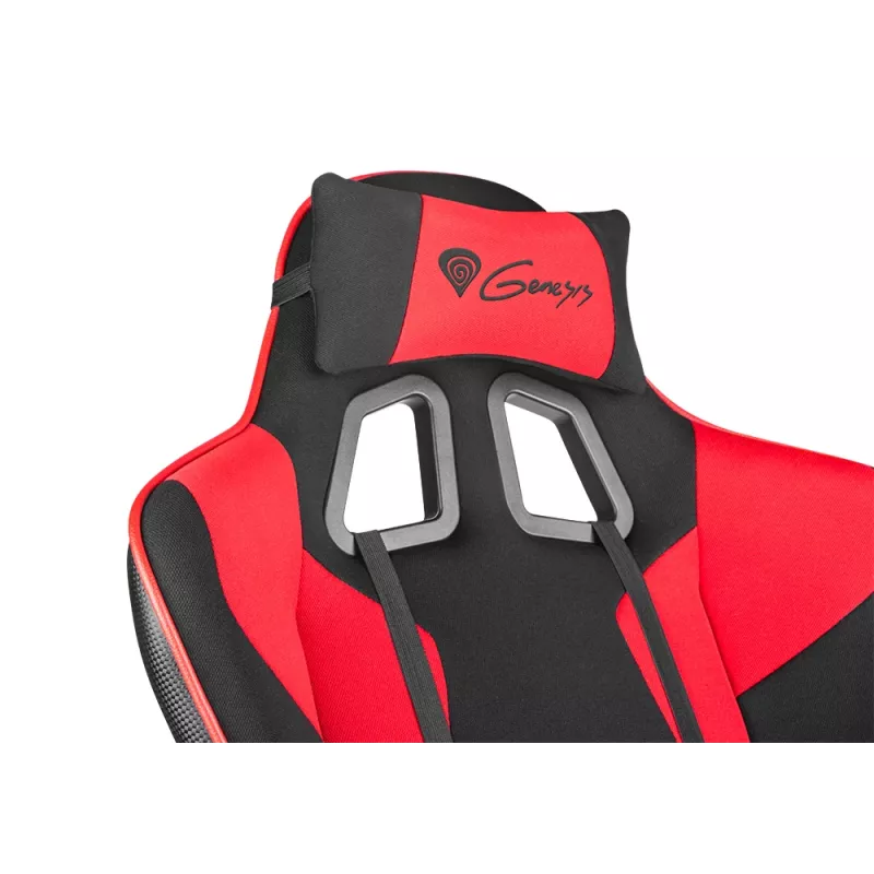 GENESIS SX77 PC-Gaming-Stuhl Gepolsterte Sitzfläche Schwarz, Rot
