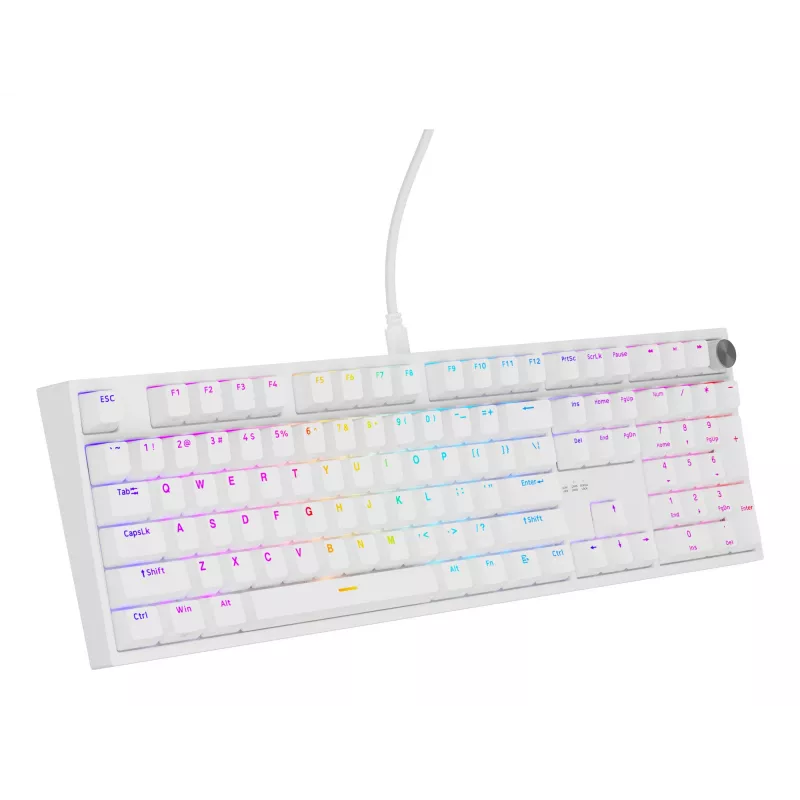 GENESIS NKG-2300 Tastatur Universal USB QWERTY Englisch Weiß