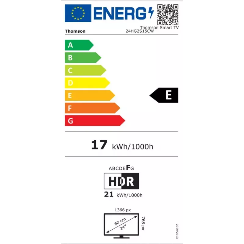 Fernseher Thomson 24HG2S15CW 24 Zoll HD LED 1366x768