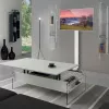 Techly ICA-TR47 schmaler TV-Standfuß, 32–70 Zoll, 40 kg, Weiß