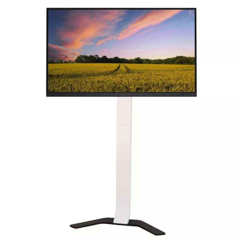 Techly ICA-TR47 schmaler TV-Standfuß, 32–70 Zoll, 40 kg, Weiß