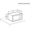 Kompakte Grill-Mikrowelle Electrolux EMZ421MMTI — 800 W, 20 l, Titan, 270 mm Drehteller
