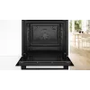 Einbau-Elektrobackofen Bosch Serie 4 HRG312BB4, 71 L, 3600 W, schwarz, Touch-Bedienung, A+