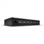 Lindy 42794 7-Port-USB-2.0-Industrie-Metallhub, 480 Mbit/s, Befestigungslaschen, externes Netzteil, schwarz