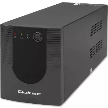 Qoltec UPS 53776 Line-Interactive 1,5 kVA 900 W 4 AC-Ausgänge