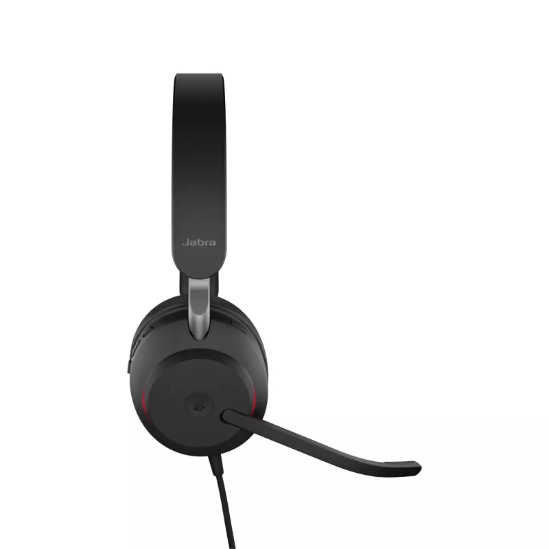 Jabra Evolve2 40 USB-A, MS Teams Stereo, Kabelgebunden, Büro/Callcenter, 20 - 20000 Hz, 188 g, Headset, Schwarz
