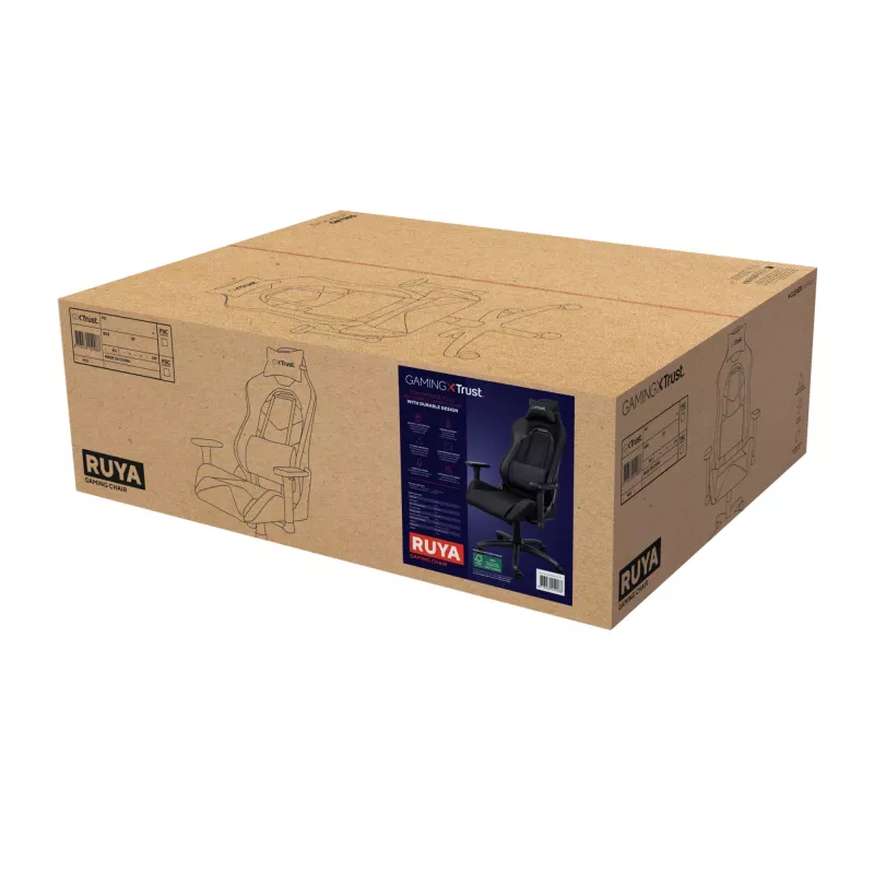 Trust GXT 714 RUYA Universal Gaming-Stuhl Schwarz