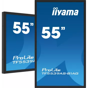 iiyama TF5539AS-B1AG Signage Display Kiosk-Design 138,7 cm (54,6 Zoll) LED 435 cd/m² 4K Ultra HD Schwarz Touchscreen Integrierter Prozessor Android 11 24/7